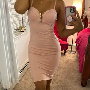 NWT Charlotte Russe Pale Pink Bodycon Dress